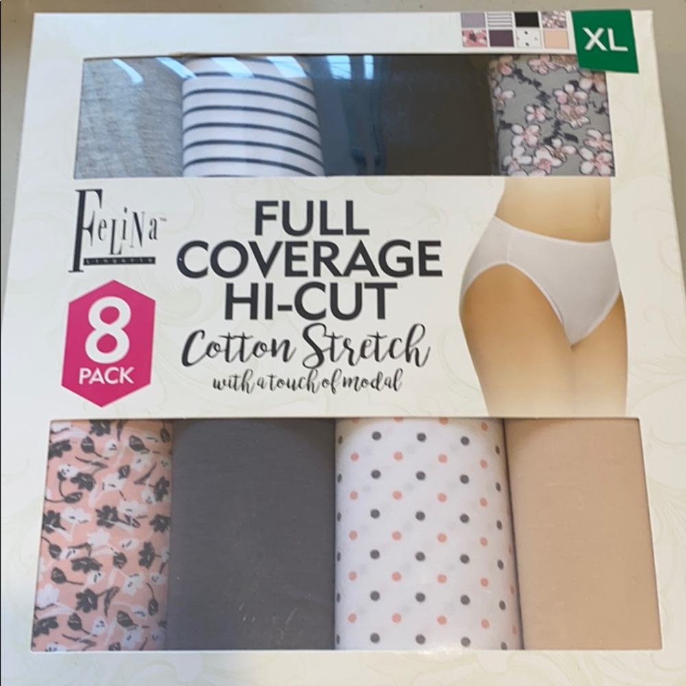 New Felina Full Coverage Panties (8 pack)